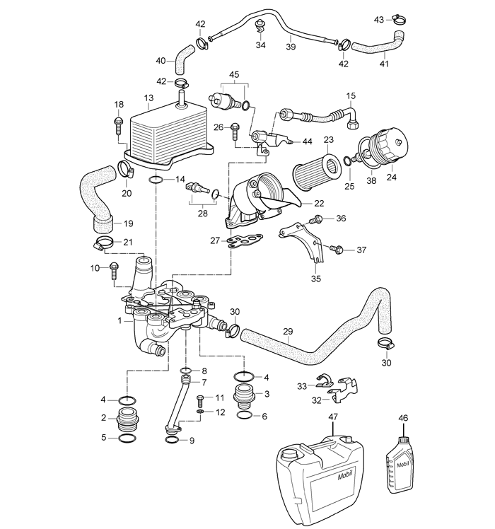 Porsche 996 Turbo & GT2 Parts turbo installation diagrams 